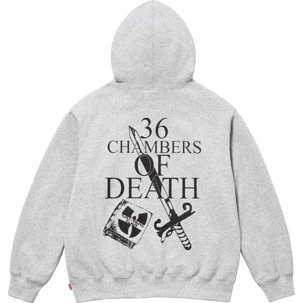 Supreme Wu-Tang Clan Hooded Sweatshirt - Ash Grey (front)