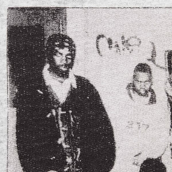 Supreme Wu-Tang Clan Hooded Sweatshirt - Ash Grey (front)