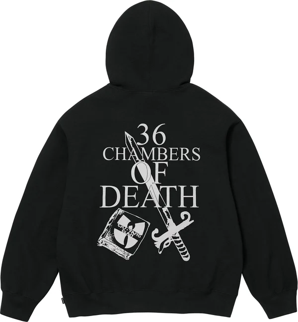 Supreme Wu-Tang Clan Hooded Sweatshirt - Black (front)