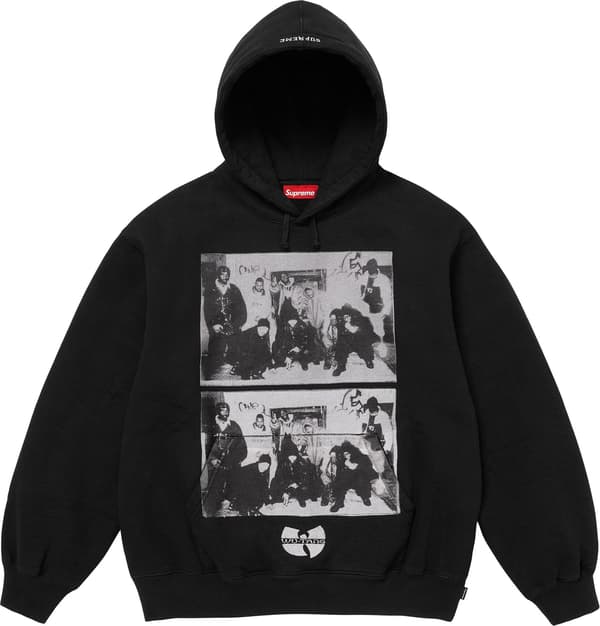 Supreme Wu-Tang Clan Hooded Sweatshirt - Black (front)