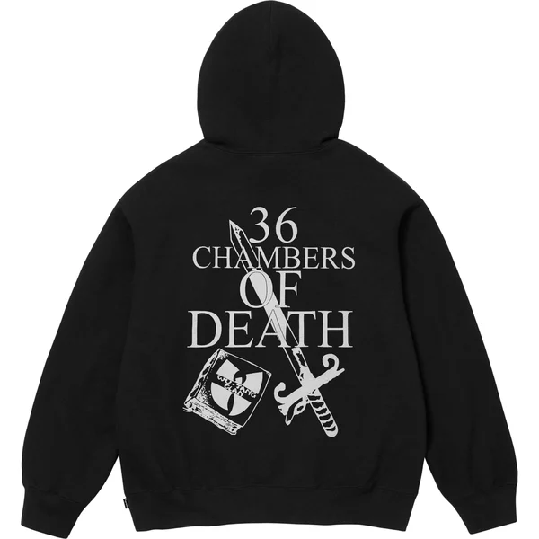 Supreme Wu-Tang Clan Hooded Sweatshirt - Black (front)