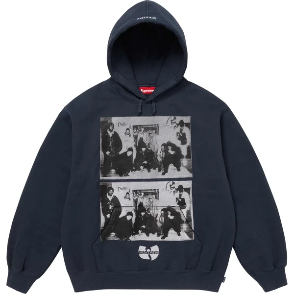 Supreme Wu-Tang Clan Hooded Sweatshirt - Navy (front)