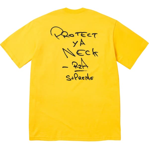 Supreme Wu-Tang Clan RZA Tee - Yellow (front)