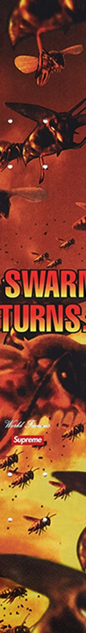 Supreme Wu-Tang Clan Skateboard - 8" x 32" (front)