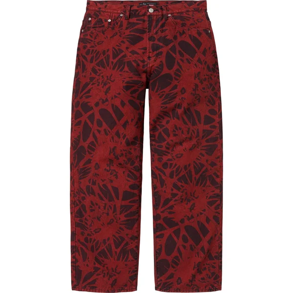 Supreme Y’s Baggy Jean - Overdyed Red (front)