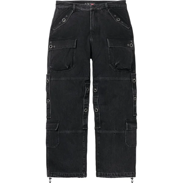 Supreme Y’s Denim Utility Pant - Washed Black (front)
