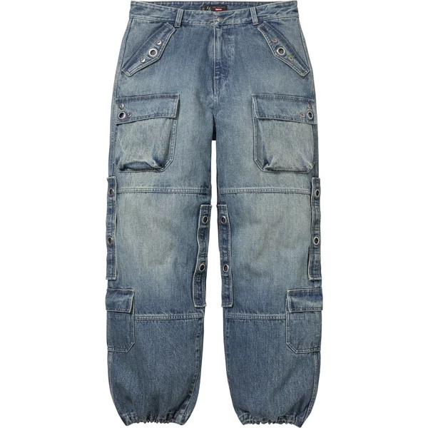 Supreme Y’s Denim Utility Pant - Washed Blue (front)