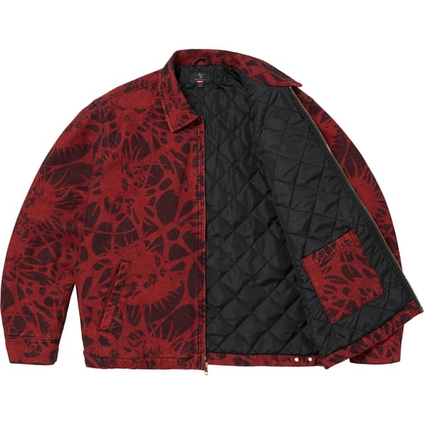 Supreme Y’s Denim Work Jacket - Overdyed Red (front)