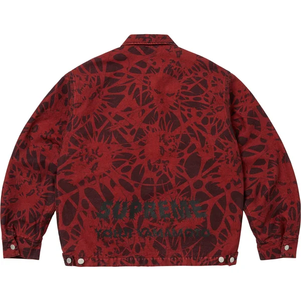 Supreme Y’s Denim Work Jacket - Overdyed Red (front)