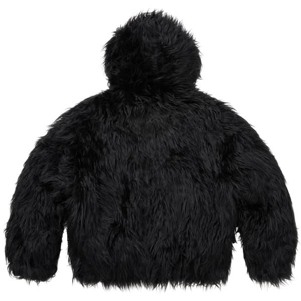 Supreme Y’s Faux Fur WINDSTOPPER Hooded Bomber Jacket - Black (front)