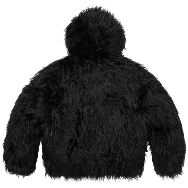 Supreme Y’s Faux Fur WINDSTOPPER Hooded Bomber Jacket - Black (front)