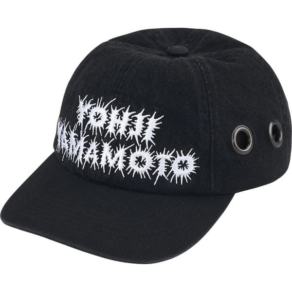 Supreme Y’s Grommet 6-Panel - Washed Black (front)