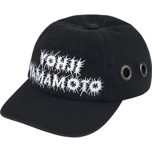 Supreme Y’s Grommet 6-Panel - Washed Black (front)