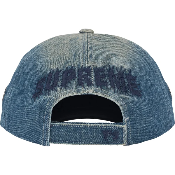 Supreme Y’s Grommet 6-Panel - Washed Blue (front)