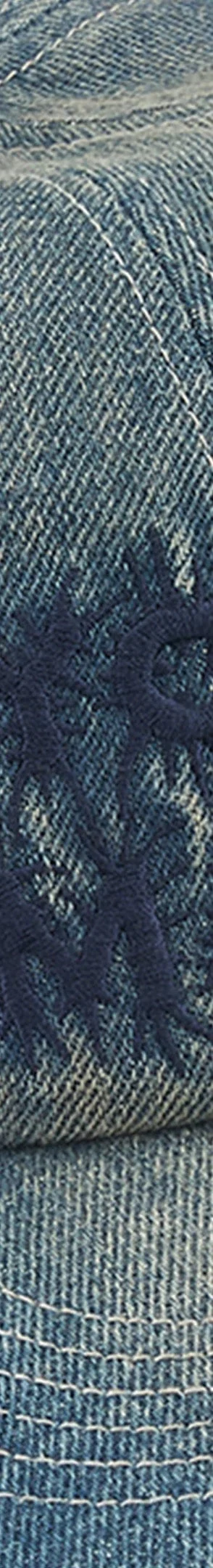 Supreme Y’s Grommet 6-Panel - Washed Blue (front)