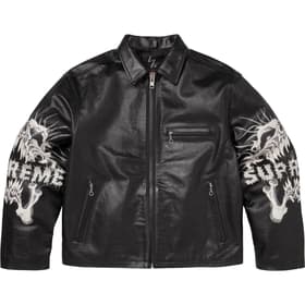 Supreme Y’s Leather Jacket Black