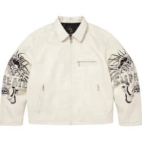 Supreme Y’s Leather Jacket White