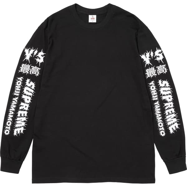 Supreme Y’s L/S Tee - Black (front)