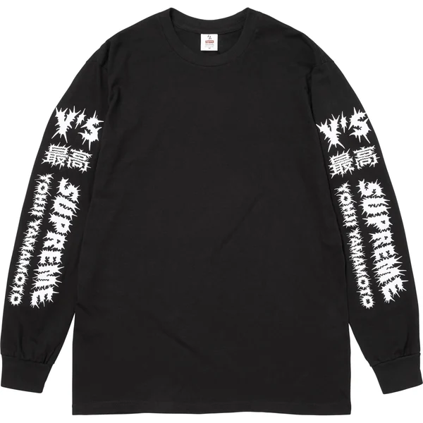 Supreme Y’s L/S Tee - Black (front)