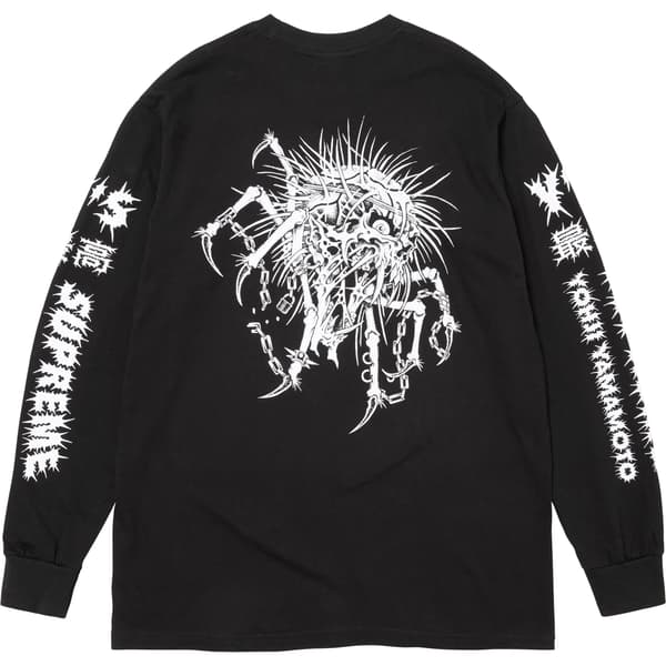 Supreme Y’s L/S Tee - Black (front)