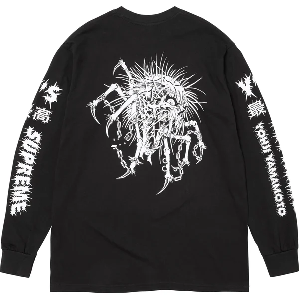 Supreme Y’s L/S Tee - Black (front)