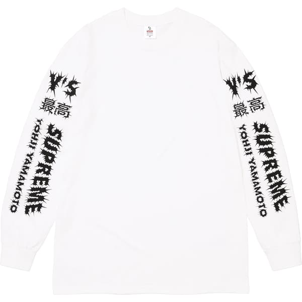 Supreme Y’s L/S Tee - White (front)