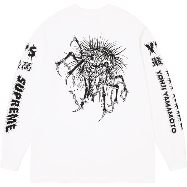 Supreme Y’s L/S Tee - White (front)