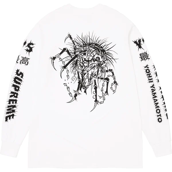 Supreme Y’s L/S Tee - White (front)
