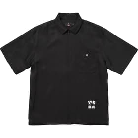 Supreme Y’s Silk Zip Up S/S Shirt Black