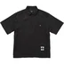 Supreme Y’s Silk Zip Up S/S Shirt - Black (front)