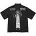 Supreme Y’s Silk Zip Up S/S Shirt - Black (front)