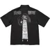Supreme Y’s Silk Zip Up S/S Shirt - Black (front)