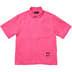 Supreme Y’s Silk Zip Up S/S Shirt - Pink (front)