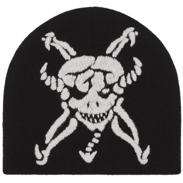 Supreme Y’s Skull Beanie - Black (front)