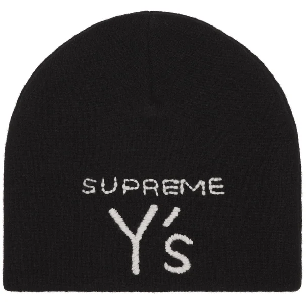 Supreme Y’s Skull Beanie - Black (front)