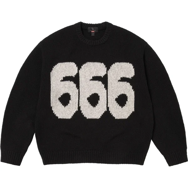 Supreme Y’s Sweater - Black (front)