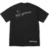 Supreme Y’s Thinker Tee - Black (front)