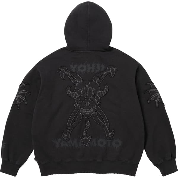 Supreme Y’s Zip Up Hooded Sweatshirt - Black (front)