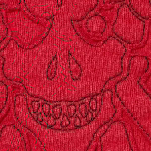 Supreme Y’s Zip Up Hooded Sweatshirt - Washed Red (front)