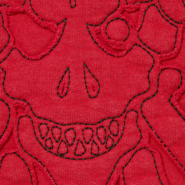 Supreme Y’s Zip Up Hooded Sweatshirt - Washed Red (front)