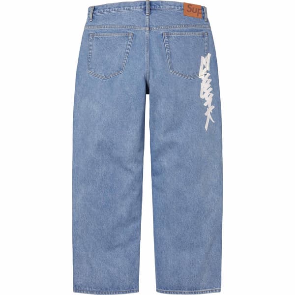 Supreme Zoo York Baggy Jean - Washed Indigo (front)