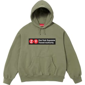 Supreme Zoo York Hooded Sweatshirt Light Olive