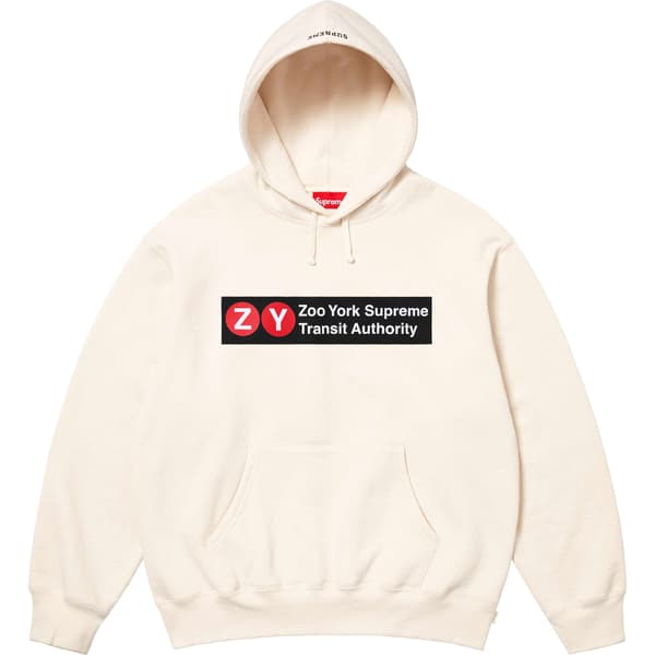 Supreme Zoo York Hooded Sweatshirt - Natural (front)