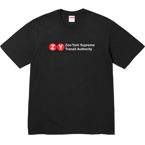 Supreme Zoo York Transit Tee - Black (front)