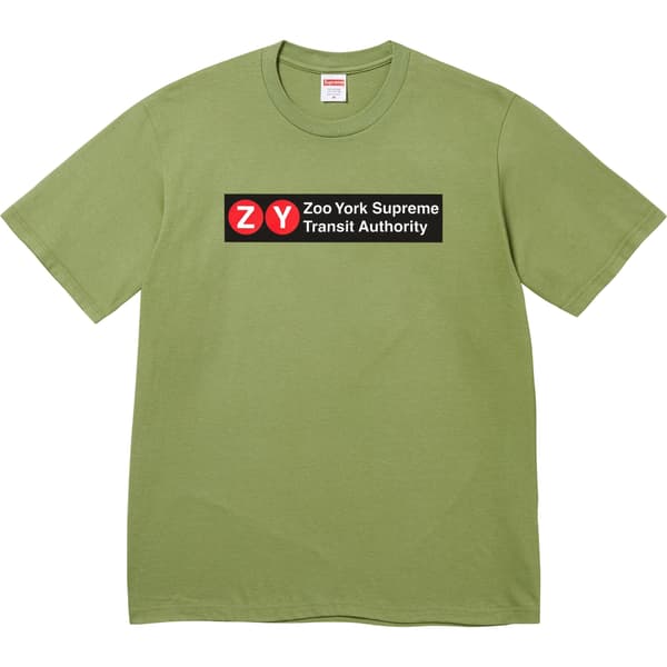 Supreme Zoo York Transit Tee - Moss (front)