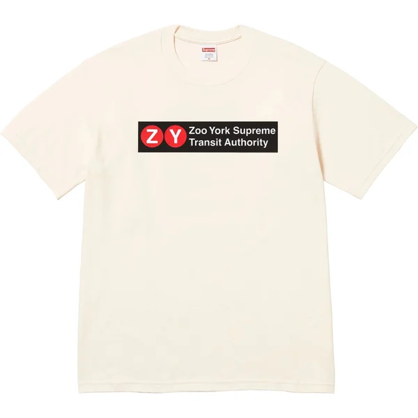 Supreme Zoo York Transit Tee - Natural (front)