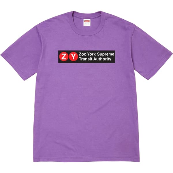 Supreme Zoo York Transit Tee - Purple (front)