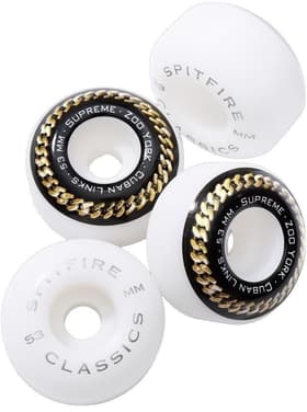 Supreme Zoo York Spitfire Cuban Links Classic Wheels (Set of 4) Black
