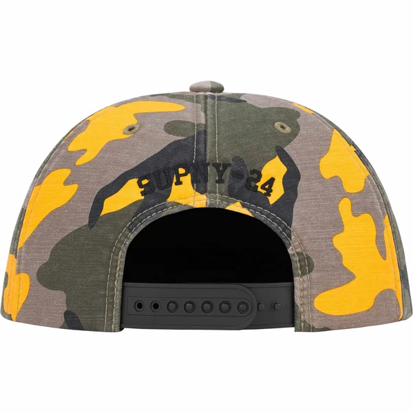Supreme Surplus 5-Panel - Yellow Camo (front)