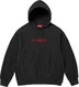 Supreme Swarovski Motion Logo Hooded Sweatshirt - Black (front)